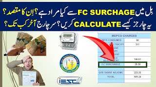 29 FC Surcharge in Electricity bill meaning in UrduLESCOIESCO [upl. by Huggins797]