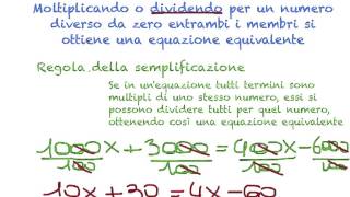 Equazioni di primo grado  Principi di equivalenza [upl. by Yelehsa]