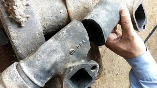 cast iron Welding Method of Pakistani welder [upl. by Naffets752]