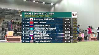 Finals 50m Pistol Men  ISSF World Cup in all events 2012 London GBR [upl. by Adev]