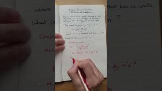 Dimensional Analysis  A Level Physics Question [upl. by Kyle]