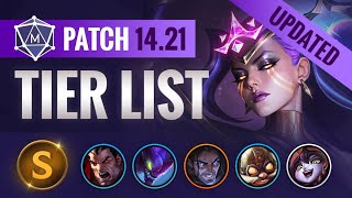 UPDATED TIER LIST for Patch 1421 Split 3  League of Legends [upl. by Yevoc]