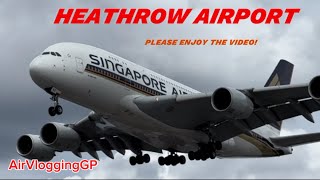 London Heathrow Airport Arrival B747 A380 B777 AirVloggingGP [upl. by Cirala]