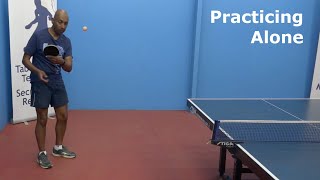 Practicing Alone  Table Tennis  PingSkills [upl. by Cooper]