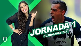 GOLES JORNADA 1 GUARDIANES 2021 TABLA GENERAL y de GOLEO ⚽️ Enero 10 2021 [upl. by Naoma]