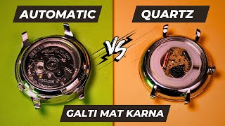 Which watch is better🔥  Quartz vs Mechanical vs Automatic  Watch Movements Explained [upl. by Mcfarland]