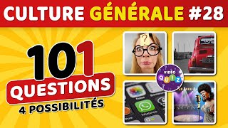 🎯 QUIZ DE CULTURE GÉNÉRALE 28  101 questions  4 possibilités  1 bonne réponse [upl. by Itak]