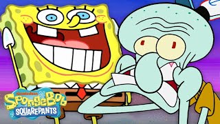 Squidward Wishing SpongeBob Would BE QUIET for 60 Minutes Straight  SpongeBobOfficial [upl. by Brocky911]