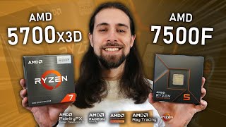 R7 5700X3D vs R5 7500F vs R5 7600X  Productivity amp Gaming Benchmarks [upl. by Pasia]