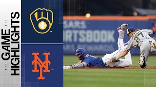 Brewers vs Mets Game Highlights 62923  MLB Highlights [upl. by Jabez]