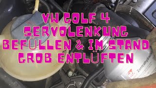 Vw Golf 4 Servolenkung befüllenGrob entlüftenPart15FULLHDDeutsch [upl. by Horton533]