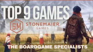 The Boardgame Specialists Episode 95 Top 9 Stonemaier Games [upl. by Harpole]