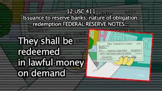 Lawful Money 12 USC 411 Simpsons and Endorsing Checks  HD [upl. by Pauiie]