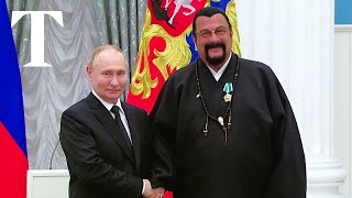 Steven Seagal says West responsible for Ukraine war [upl. by Guglielmo]