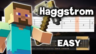 Minecraft  Haggstrom C418  EASY Guitar tutorial TAB amp CHORDS [upl. by Anirtik435]