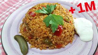 برغل تركي بالخضار 🇹🇷 الوصفة الأصلية مثل المطاعم 👌Recette de boulgour aux légumes [upl. by Reggis209]