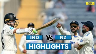 India vs New Zealand Highlights 2nd Test Day 2 NZ Lead By 301 Washington Sundar Takes 11 Wickets [upl. by Cence911]