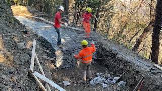 Genova  Proseguono i lavori per la strada dei forti 221223 [upl. by Barcellona]