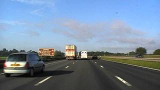 Driving On The M5 From J21 WestonSuperMare To J24 Minehead England 19th August 2011 [upl. by Joanne]