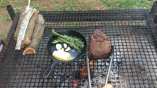 HOW TO BBQ A TOPSIDE STEAK BEST BRAAI EVER [upl. by Edee]