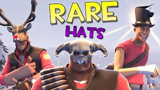 TF2 Extremely Rare Hats Painted Weapons UNUSUAL GIBUS amp More Viewer Requests [upl. by Llechtim]