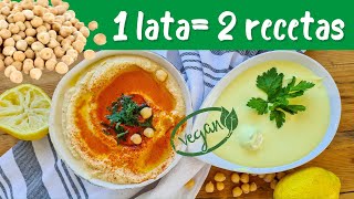 Que puedo hacer con una lata de garbanzos👉Mayonesa y Hummus [upl. by Effy]