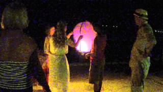 Chinese wishing lanterns at our wedding in Jamaica [upl. by Barren]