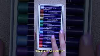 Unboxing FaberCastell Metallic oil Pastels [upl. by Assirahs]