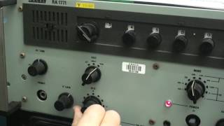 RACAL RA 1771 DECADE SWITCHED HF RADIO [upl. by Anahsirk]