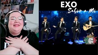 EXOK Sabor a Mi Live REACTION [upl. by Lucais16]