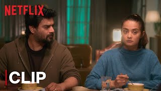 R Madhavan amp Surveen Chawla Break The Big News  Decoupled  Netflix India [upl. by Juley]