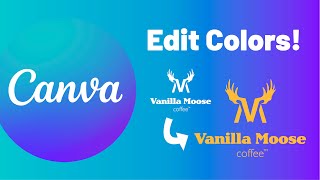 How To Change The Color of an Imported Logo in Canva [upl. by Vihs]