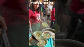 Philippines  Vigan City Food Tour at Plaza Burgos foodie [upl. by Aihtnyc106]