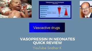 Vasopressin in neonates A quick overview of use of Vasopressin in NICU Dr Sridhar K [upl. by Simetra]