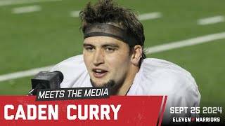 Caden Curry discusses his targeting call from last week what hes seen from OSUs defensive line [upl. by Beberg486]