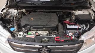 Suzuki Vitara Battery replacement with Varta B19 45Ah [upl. by Yrmac773]