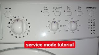 indesit  service mode tutorial [upl. by Aviva821]