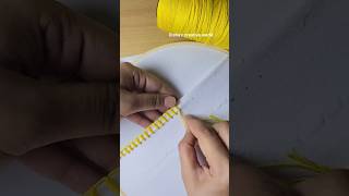 Unique borderline lace making tutorial youtube shorts short emboidery sewing [upl. by Hesoj517]