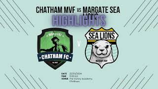 Highlights  Chatham MvF vs Margate Sea Lions [upl. by Gerianna204]