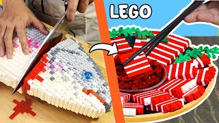 Catch and Making Delicious Sashimi Dish From GIANT LEGO Tuna  LEGO COOKING  Brick Munch [upl. by Weinert]