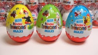 Đồ chơi bóc trứng socola vĩ đại Super Maxi Kinder Surprise Eggs [upl. by Eislel998]