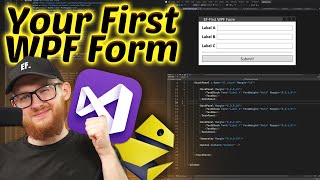 XAML Introduction  Create Your First WPF Form  EP 4 WPF Course [upl. by Aland]