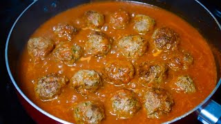 ¿Ya No Sabes Cómo Cocinar la Carne Molida Aqui una Receta de Albondigas en Salsa Riquisíma y Fácil [upl. by Biancha]