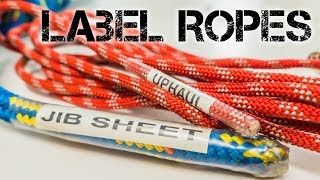 Label Ropes Sheets and Lines [upl. by Natrav]