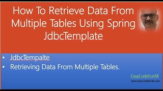 Retrieve data joining multiple tables using Spring JdbcTemplate JdbcTemplate and ResultSetExtractor [upl. by Karolina485]