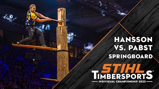 Emil Hanssons Epic Triumph Dominating the Springboard at STIHL TIMBERSPORTS® World Championship [upl. by Scoter]