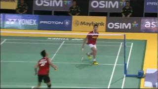 QF  MS  Lee Chong Wei vs Taufik Hidayat  2012 Maybank Malaysia Open [upl. by Nayab]