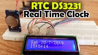 Arduino RTC DS3231 Time and Date display on a 16x2 LCD “Real Time Clock” [upl. by Mert]