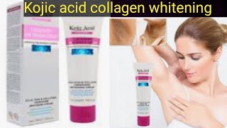 Kojic acid collagen whitening creamquotUnder arm underleg whitening Azrasparlour [upl. by Nirac]