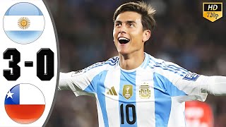 Argentina vs Chile 3  0 Highlights All Goals [upl. by Lyrrad]